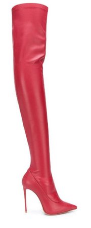 Red Thigh Hight Boot