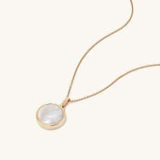 Pearl Round Locket Necklace | Mejuri
