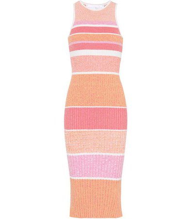 Striped Knit Midi Dress - Victoria Victoria Beckham | mytheresa