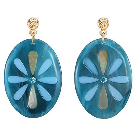 fashion acrylic earrings turquoise