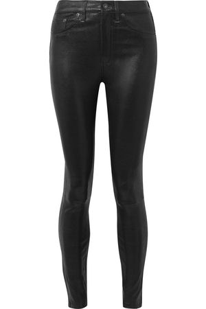 rag & bone | Leather high-rise skinny pants | NET-A-PORTER.COM