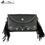 Leather Clutch with Fringe - Detachable Straps – Vintage Country Couture