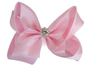 satin bow with sparkly crystal centre by candy bows | notonthehighstreet.com