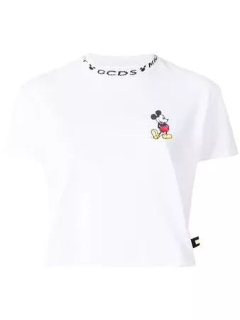 Gcds GCDS x Disney mickey cropped T-shirt $73 - Buy Online AW18 - Quick Shipping, Price
