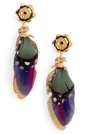 Gas Bijoux Small Sao Feather Earrings | Nordstrom