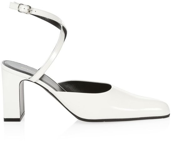 Ankle-Strap Patent Leather Pumps