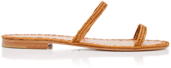 Salam Raffia Slide Sandals