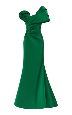 Edan Asymmetric Gown By Rachel Gilbert | Moda Operandi