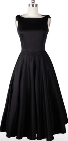 Audrey Hepburn vintage black dress
