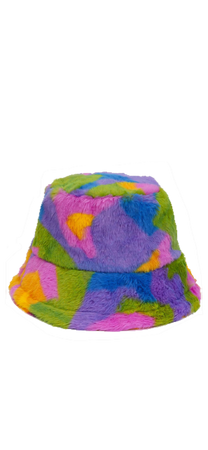 Psychedelic Fluffy Bucket Hat