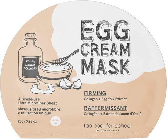 Too Cool For School - Egg Cream Mask Firming