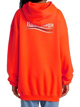 Buy Balenciaga Oversized Logo Hoodie up to 70% Off | Saks Fifth Avenue