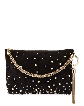 Jimmy Choo Callie Upe Pearly Shoulder Bag | Neiman Marcus