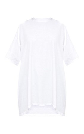 White Oversized Boyfriend T Shirt. Tops | PrettyLittleThing USA