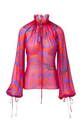 The Mika Silk Top By Brandon Maxwell | Moda Operandi