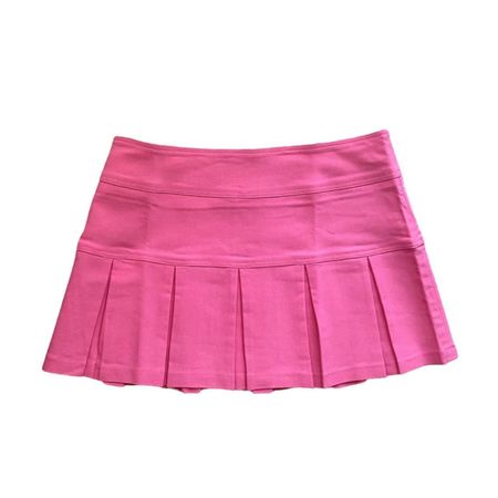 Hot pink pleated low-rise micro mini skirt 💄... - Depop