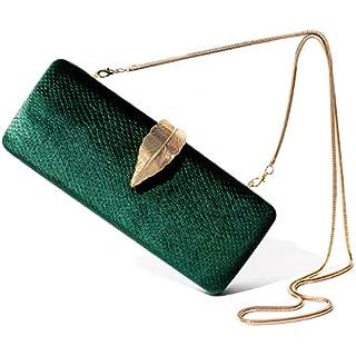CHARMING TAILOR Fashion PU Leather Handbag Stylish Women Convertible Clutch Purse (Emerald Green): Handbags: Amazon.com