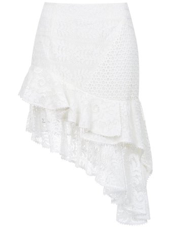 Martha Medeiros Lace Asymmetric Skirt - Farfetch