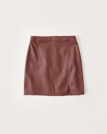 Women's Vegan Leather Mini Skirt | Women's | Abercrombie.com