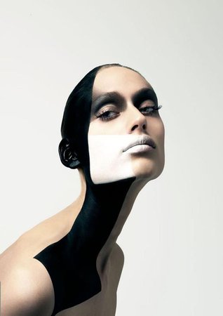 Yin & Yang: 10 black and white really zen avant-garde makeup trends – THE FASHION PROPELLANT