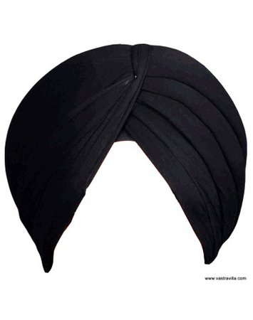 Buy Black Guaranteed Color Sikh Turban Online India, High Quality, Best Price @ Vastravilla.com