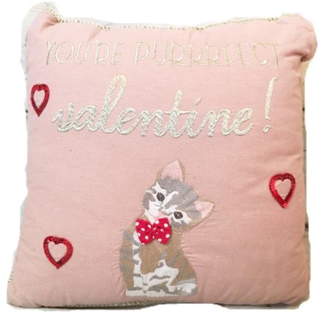 pier 1 Purrrfect Valentine Pillow