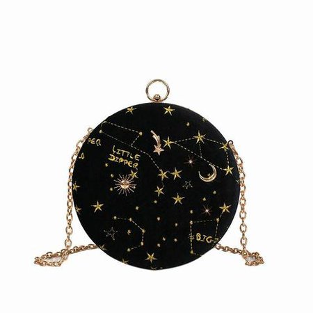 Starry Sky Constellation Circular Cross body Bag