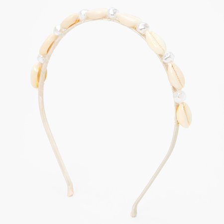 Cowrie Shell & Pearl Headband | Claire's US