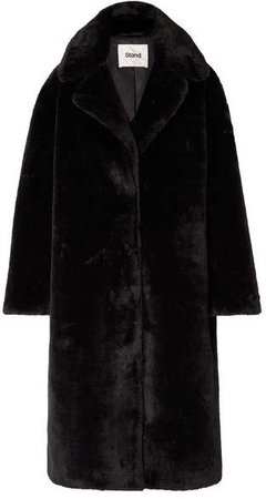Stand Studio - Camilla Oversized Faux Fur Coat - Black