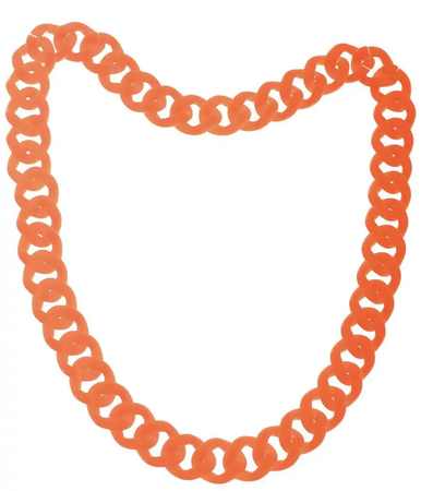 neon orange chain