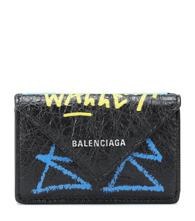 Paper Mini Graffiti leather wallet