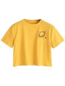 yellow planet shirt