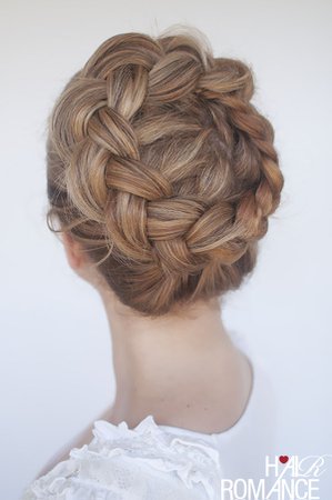 New braid tutorial - the high braided crown hairstyle - Hair Romance