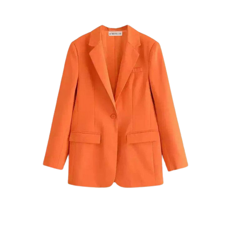 orange blazer