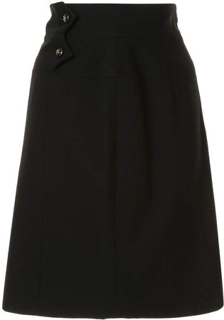 Pre-Owned woven CC mini skirt