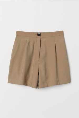 Twill Shorts - Beige - Ladies | H&M US