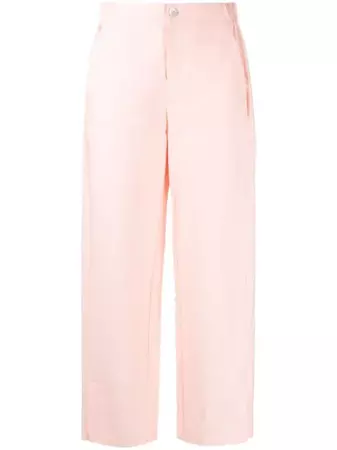 AERON short-slits cotton-blend Trousers - Farfetch