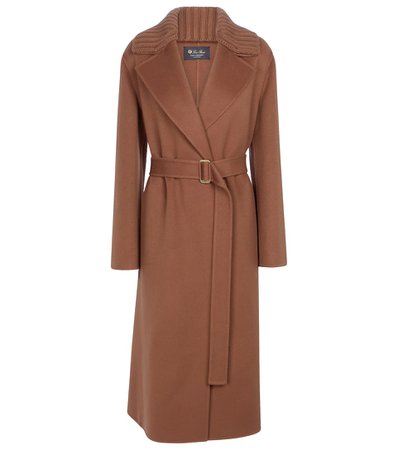 LORO PIANA Barjet belted baby cashmere coat