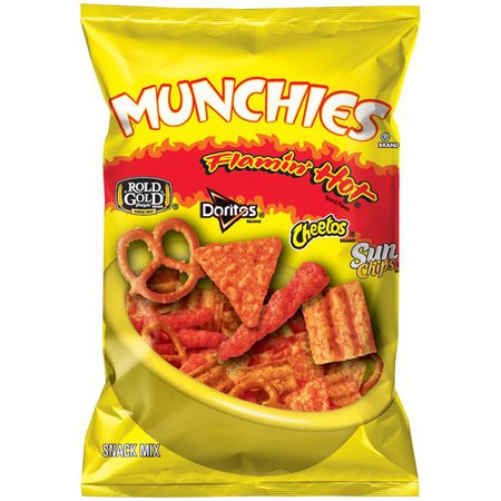 Frito Lay Munchies Flamin' Hot Flavored Snack Mix, 8 oz - Walmart.com