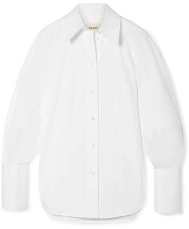 Cecily Cotton-poplin Shirt - White