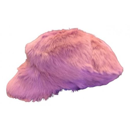 Pink fur hat Prada Pink size S International in Fur - 13795704