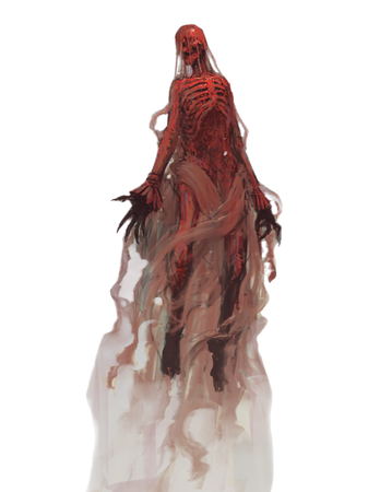 Crimson Peak concept art red ghost movies