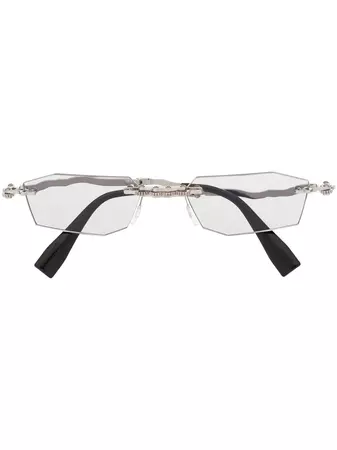 Kuboraum H40 rectangle-frame Sunglasses - Farfetch