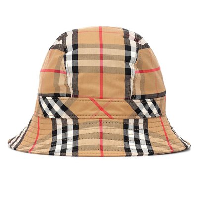 Vintage Check Cotton Bucket Hat - Burberry | mytheresa.com