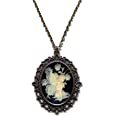 Victorian Vault Fairy Cameo Steampunk Gothic Pendant Necklace on Chain | Amazon.com
