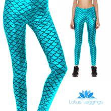 Mermaid Athletic Leggings in 10 Color Options – Lotus Leggings