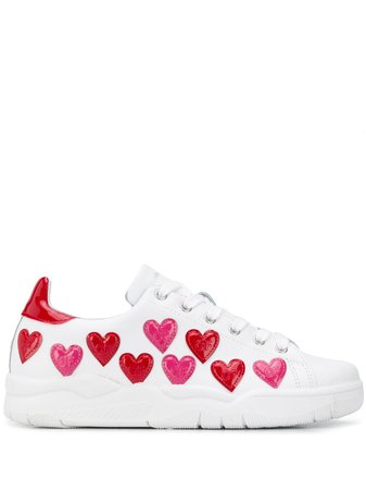 Chiara Ferragni heart-embellished sneakers