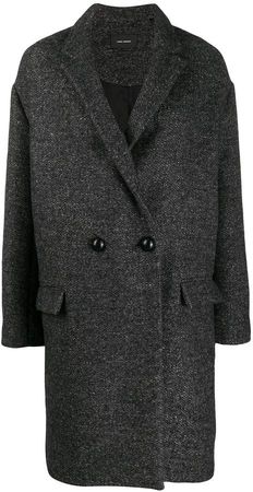 boxy fit double breasted coat