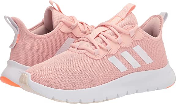 Amazon.com | adidas Women's Vario Sport Running Shoe, Vapour Pink/White/Screaming Orange, 8 | Fashion Sneakers