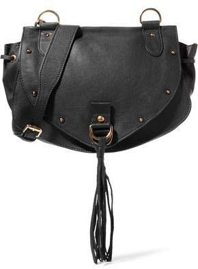 Collins Medium Tasseled Leather Shoulder Bag